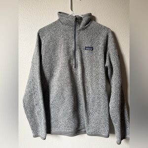 Patagonia Men’s Heather Gray Half-Zip Fleece Pullover